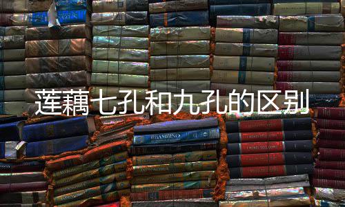 莲藕七孔区别和九孔的